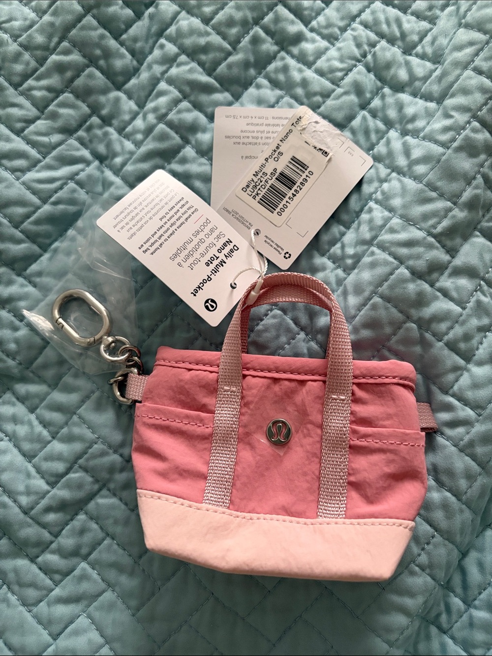 Lululemon Daily Multi-Pocket Nano Tote Bag/ pink/ New with tag